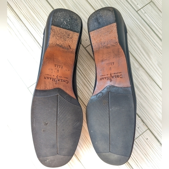 Cole Haan City Italian Leather Loafers in Navy Blue and Red Size 9 - Picture 13 of 14